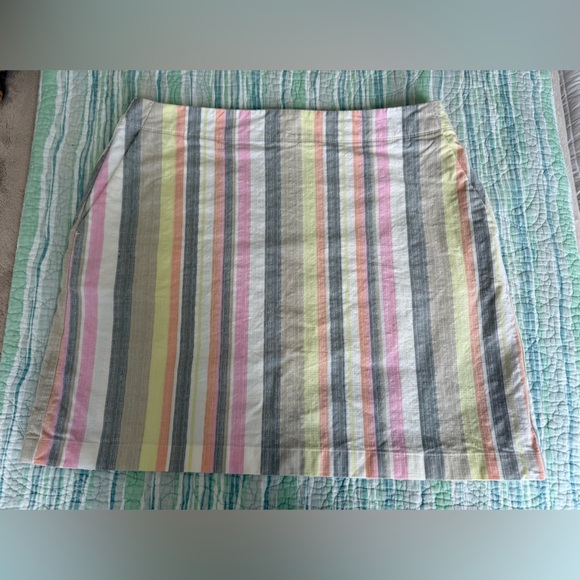 LOFT Multicolor Striped Skirt - Picture 1 of 4